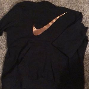Gold Nike sweatshirt